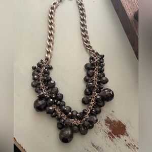 Elegant Black Beaded Necklace